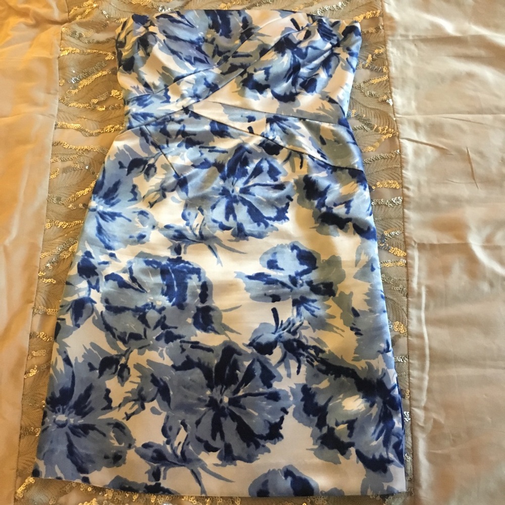 Strapless dress by Tahari